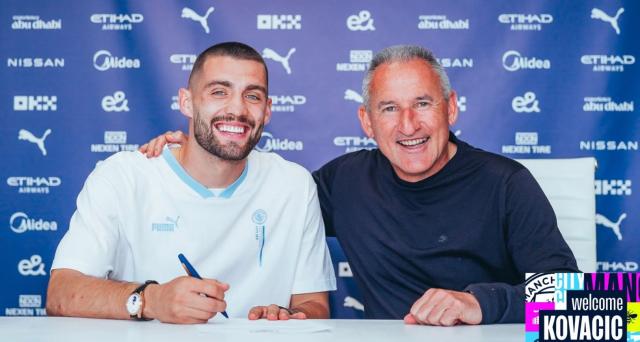 okooo-蓝月夏窗首签！官方：科瓦契奇加盟曼城签约4年